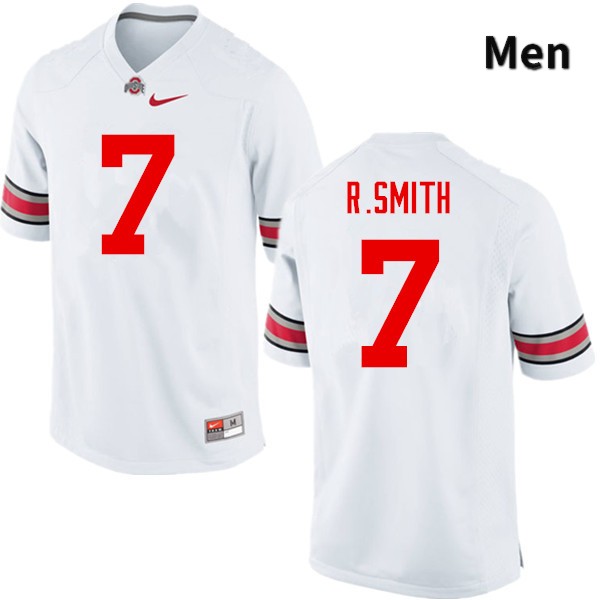Ohio State Buckeyes Rod Smith Men's #7 White Game Stitched College Football Jersey